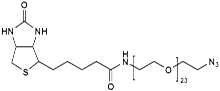 (+)-Biotin-PEG<sub>23</sub>-CH<sub>2</sub>CH<sub>2</sub>N<sub>3</sub>