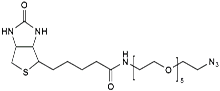 (+)-Biotin-PEG<sub>5</sub>-CH<sub>2</sub>CH<sub>2</sub>N<sub>3</sub>