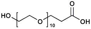 Picture of HO-PEG<sub>10</sub>-CH<sub>2</sub>CH<sub>2</sub>COOH