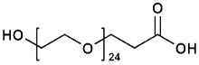 Picture of HO-PEG<sub>24</sub>-CH<sub>2</sub>CH<sub>2</sub>COOH