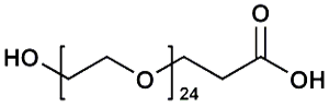 Picture of HO-PEG<sub>24</sub>-CH<sub>2</sub>CH<sub>2</sub>COOH