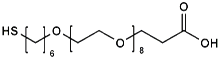 Picture of HS-(CH<sub>2</sub>)<sub>6</sub>-O-PEG<sub>8</sub>-CH<sub>2</sub>CH<sub>2</sub>COOH