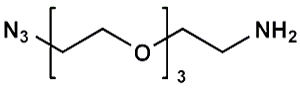 Picture of N<sub>3</sub>-PEG<sub>3</sub>-CH<sub>2</sub>CH<sub>2</sub>NH<sub>2</sub>