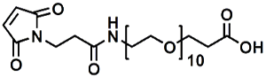 Picture of Maleimide-NH-PEG<sub>10</sub>-CH<sub>2</sub>CH<sub>2</sub>COOH