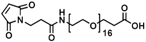 Picture of Maleimide-NH-PEG<sub>16</sub>-CH<sub>2</sub>CH<sub>2</sub>COOH