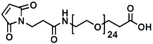 Picture of Maleimide-NH-PEG<sub>24</sub>-CH<sub>2</sub>CH<sub>2</sub>COOH