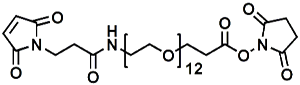 Picture of Maleimide-NH-PEG<sub>12</sub>-CH<sub>2</sub>CH<sub>2</sub>COONHS Ester