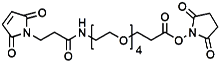 Picture of Maleimide-NH-PEG<sub>4</sub>-CH<sub>2</sub>CH<sub>2</sub>COONHS Ester