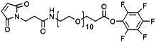 Picture of Maleimide-NH-PEG<sub>10</sub>-CH<sub>2</sub>CH<sub>2</sub>COOPFP Ester