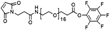 Picture of Maleimide-NH-PEG<sub>16</sub>-CH<sub>2</sub>CH<sub>2</sub>COOPFP Ester