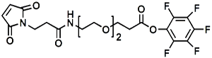 Picture of Maleimide-NH-PEG<sub>2</sub>-CH<sub>2</sub>CH<sub>2</sub>COOPFP Ester