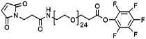 Picture of Maleimide-NH-PEG<sub>24</sub>-CH<sub>2</sub>CH<sub>2</sub>COOPFP Ester