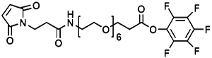 Picture of Maleimide-NH-PEG<sub>6</sub>-CH<sub>2</sub>CH<sub>2</sub>COOPFP Ester