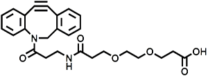 Picture of DBCO-NH-PEG<sub>1</sub>-CH<sub>2</sub>CH<sub>2</sub>COOH