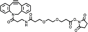 Picture of DBCO-NH-PEG<sub>1</sub>-CH<sub>2</sub>CH<sub>2</sub>COONHS ester