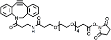 Picture of DBCO-NH-PEG<sub>4</sub>-CH<sub>2</sub>CH<sub>2</sub>COONHS ester