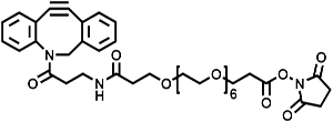 Picture of DBCO-NH-PEG<sub>6</sub>-CH<sub>2</sub>CH<sub>2</sub>COONHS ester