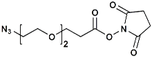 Picture of N<sub>3</sub>-PEG<sub>2</sub>-CH<sub>2</sub>CH<sub>2</sub>COONHS Ester