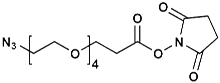 Picture of N<sub>3</sub>-PEG<sub>4</sub>-CH<sub>2</sub>CH<sub>2</sub>COONHS Ester