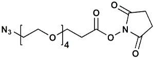 Picture of N<sub>3</sub>-PEG<sub>4</sub>-CH<sub>2</sub>CH<sub>2</sub>COONHS Ester