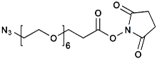 Picture of N<sub>3</sub>-PEG<sub>6</sub>-CH<sub>2</sub>CH<sub>2</sub>COONHS Ester