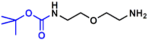 Picture of BocNH-PEG<sub>1</sub>-CH<sub>2</sub>CH<sub>2</sub>NH<sub>2</sub>