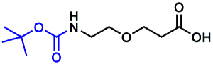 Picture of Boc-NH-PEG<sub>1</sub>-CH<sub>2</sub>CH<sub>2</sub>COOH