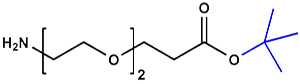 Picture of H<sub>2</sub>N-PEG<sub>2</sub>-CH<sub>2</sub>CH<sub>2</sub>COO<sup>t</sup>Bu