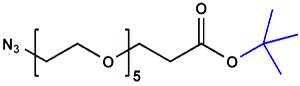 Picture of N<sub>3</sub>-PEG<sub>5</sub>- CH<sub>2</sub>CH<sub>2</sub>COO<sup>t</sup>Bu