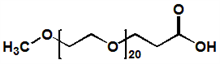 Picture of mPEG<sub>20</sub>-CH<sub>2</sub>CH<sub>2</sub>COOH