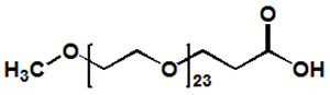 Picture of mPEG<sub>23</sub>-CH<sub>2</sub>CH<sub>2</sub>COOH