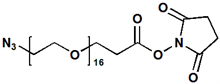 Picture of N<sub>3</sub>-PEG<sub>16</sub>-CH<sub>2</sub>CH<sub>2</sub>COONHS Ester