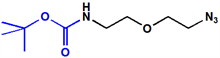 Picture of BocNH-PEG<sub>1</sub>-CH<sub>2</sub>CH<sub>2</sub>N<sub>3</sub>