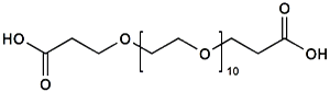 Picture of HOOCCH<sub>2</sub>CH<sub>2</sub>-PEG<sub>10</sub>-CH<sub>2</sub>CH<sub>2</sub>COOH