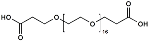 Picture of HOOCCH<sub>2</sub>CH<sub>2</sub>-PEG<sub>16</sub>-CH<sub>2</sub>CH<sub>2</sub>COOH