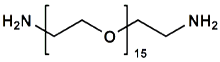 Picture of H<sub>2</sub>N-PEG<sub>15</sub>-CH<sub>2</sub>CH<sub>2</sub>NH<sub>2</sub>