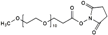 Picture of mPEG<sub>10</sub>-CH<sub>2</sub>CH<sub>2</sub>COONHS Ester
