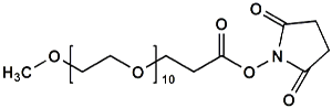 Picture of mPEG<sub>10</sub>-CH<sub>2</sub>CH<sub>2</sub>COONHS Ester