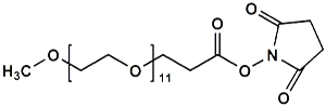 Picture of mPEG<sub>11</sub>-CH<sub>2</sub>CH<sub>2</sub>COONHS Ester