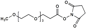 Picture of mPEG<sub>3</sub>-CH<sub>2</sub>CH<sub>2</sub>COONHS Ester