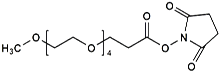 Picture of mPEG<sub>4</sub>-CH<sub>2</sub>CH<sub>2</sub>COONHS Ester