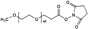 Picture of mPEG<sub>48</sub>-CH<sub>2</sub>CH<sub>2</sub>COONHS Ester