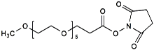 Picture of mPEG<sub>5</sub>-CH<sub>2</sub>CH<sub>2</sub>COONHS Ester