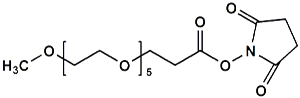 Picture of mPEG<sub>5</sub>-CH<sub>2</sub>CH<sub>2</sub>COONHS Ester