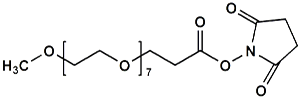 Picture of mPEG<sub>7</sub>-CH<sub>2</sub>CH<sub>2</sub>COONHS Ester