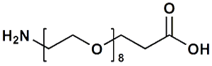 Picture of H<sub>2</sub>N-PEG<sub>8</sub>-CH<sub>2</sub>CH<sub>2</sub>COOH