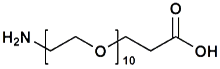 Picture of H<sub>2</sub>N-PEG<sub>10</sub>-CH<sub>2</sub>CH<sub>2</sub>COOH