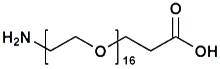 Picture of H<sub>2</sub>N-PEG<sub>16</sub>-CH<sub>2</sub>CH<sub>2</sub>COOH