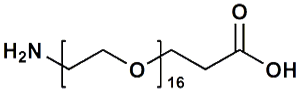 Picture of H<sub>2</sub>N-PEG<sub>16</sub>-CH<sub>2</sub>CH<sub>2</sub>COOH