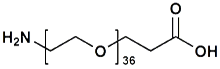 Picture of H<sub>2</sub>N-PEG<sub>36</sub>-CH<sub>2</sub>CH<sub>2</sub>COOH